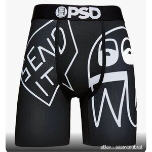 PSD Chase Elliot "SEND IT" Black Mesh Breathable Long Boxers Men's NIP